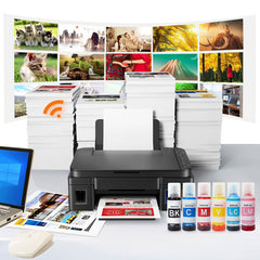 Sublimation Ink 6 Color Set – Heat Transfer Ink for Mugs, T-Shirts & Other DIY Projects - Compatible with Epson L8058 -70mlx6