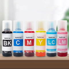 Sublimation Ink 6 Color Set – Heat Transfer Ink for Mugs, T-Shirts & Other DIY Projects - Compatible with Epson L8058 -70mlx6