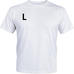 Quick Dry Sublimation Shirts Blanks Bulk 1 Pack Unisex L - White