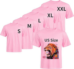 5 PCS Unisex Sublimation Blanks Bulk Polyester T Shirts - Pink