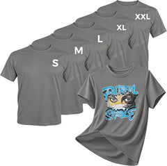 Quick Dry Sublimation Shirts Blanks Bulk 5 Pack Unisex S-2XL - Grey