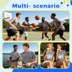 Quick Dry Sublimation Shirts Blanks Bulk 5 Pack Unisex S-2XL - Grey