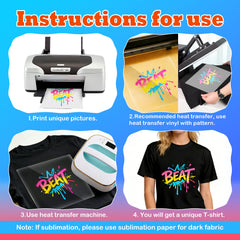 5 Pack Black Blank Polyester T-Shirts – Crew Neck Short Sleeve - M