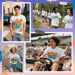 5 Pack Sublimation T-Shirts Bulk – Unisex White Polyester for Heat Transfer - M