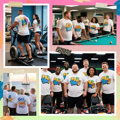 5 Pack Sublimation T-Shirts Bulk – Unisex White Polyester for Heat Transfer - XXL