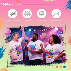 5 Pack Sublimation T-Shirts Bulk – Unisex White Polyester for Heat Transfer - XXL