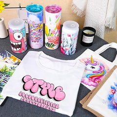 3 Pack Sublimation T-Shirts Bulk – Unisex White Polyester for Heat Transfer - L