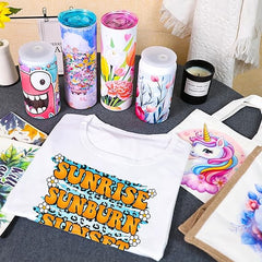 3 Pack Sublimation T-Shirts Bulk – Unisex White Polyester for Heat Transfer - M