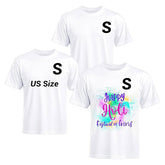 3 Pack Sublimation T-Shirts Bulk – Unisex White Polyester for Heat Transfer - S