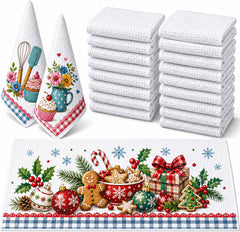 20 Pack Sublimation Towel Microfiber Towel for Cleaning and Decor