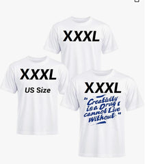 3 Pack Sublimation T-Shirts Bulk – Unisex White Polyester for Heat Transfer - XXXL