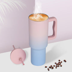 40 oz Insulated Tumblers with Handle, Lid and Straw - Designer Picks