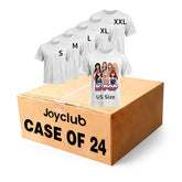 5 PCS Unisex Sublimation Blanks Bulk Polyester T Shirts - grey / Case of 24