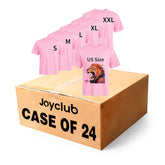 5 PCS Unisex Sublimation Blanks Bulk Polyester T Shirts - Pink / Case of 24