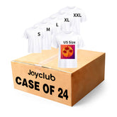 5 PCS Unisex Sublimation Blanks Bulk Polyester T Shirts - White / Case of 24