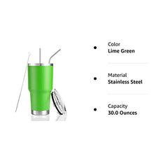 30 oz tumbler stainless steel cups metal water bottles in bulk - Green