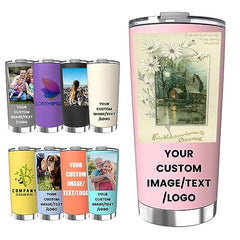 Custom tumblers  20 oz sublimation tumblers stainless steel cup Personalized Picture