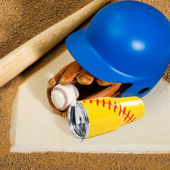 30 oz tumbler stainless steel cups metal water bottles in bulk - Softball