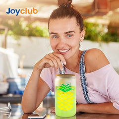 Glass cups with bamboo lids and straws 16 oz Sublimation Frosted glass cups - 12 pack