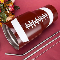 30 oz tumbler stainless steel cups metal water bottles in bulk - Football