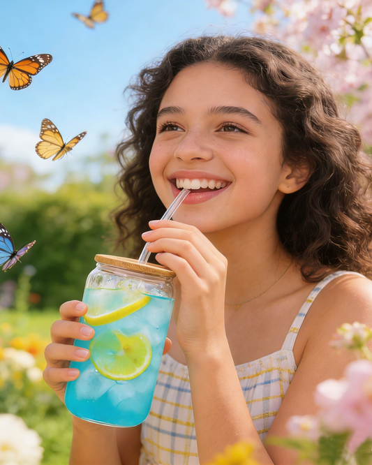 Why Clear Glass Cups with Bamboo Lids Are a Must-Have This Spring