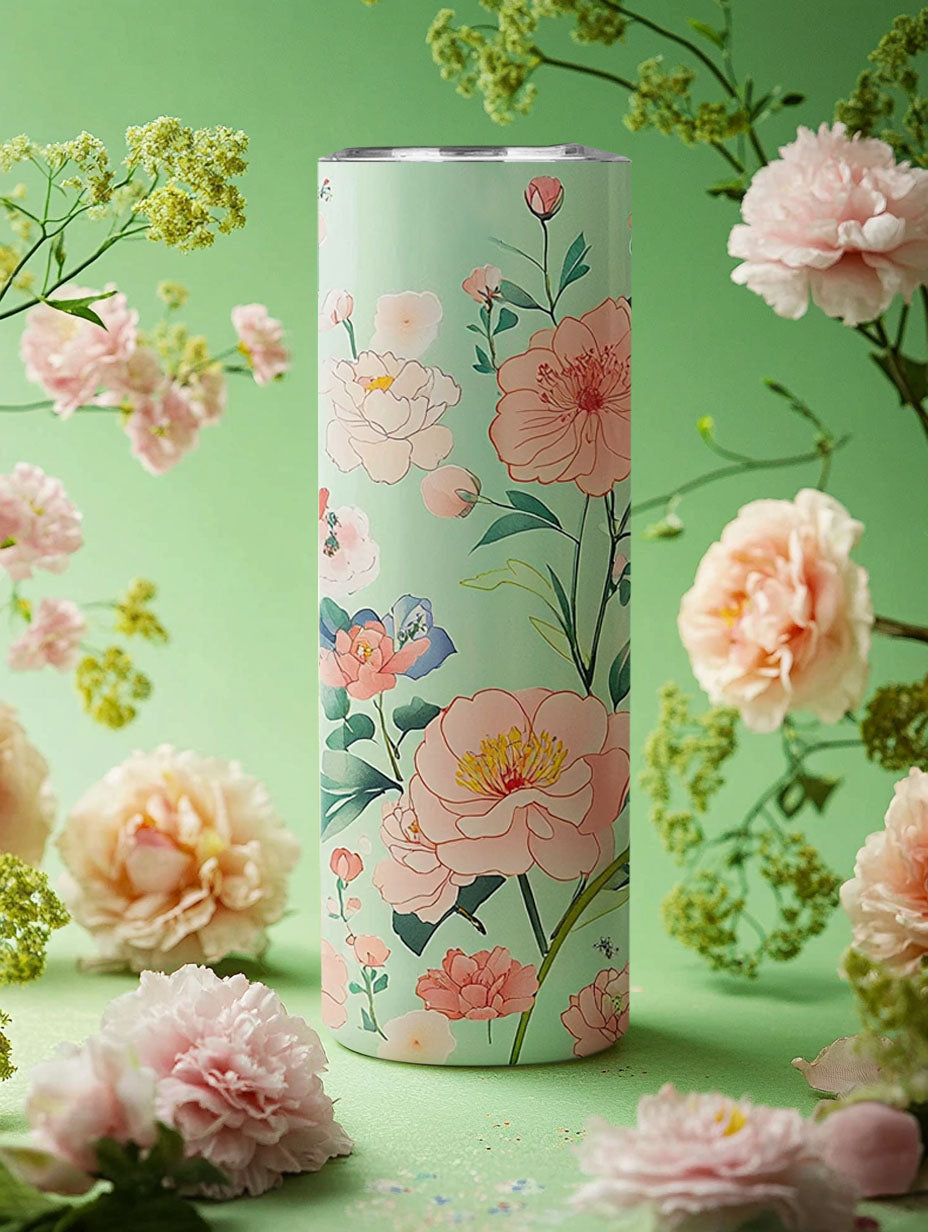 Spring is coming,let's sublimate some flower tumblers with Joyclub.