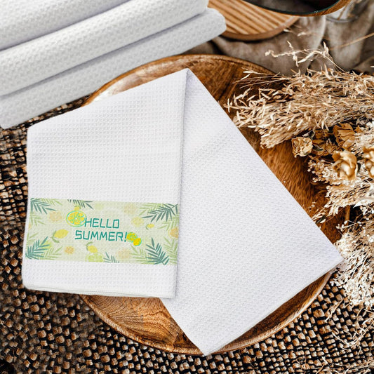 16x24 Sublimation Waffle Weave Microfiber Towels – Polyester Kitchen & Craft Blanks