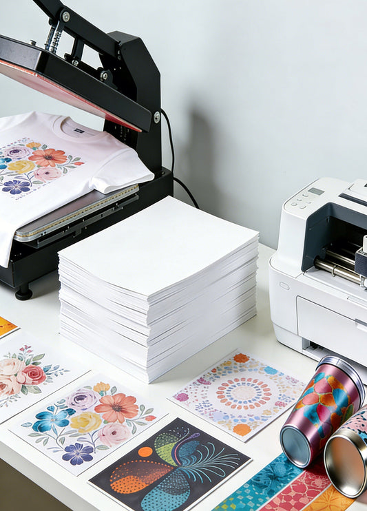 Unlock Brilliant DIY Projects with 120 g Sublimation Paper – 8.5×11 Inch (55 Sheets)