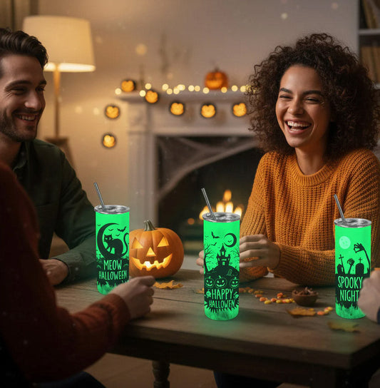 Light Up Your Creativity: Joyclub 20 OZ Sublimation Tumblers Glow in the Dark