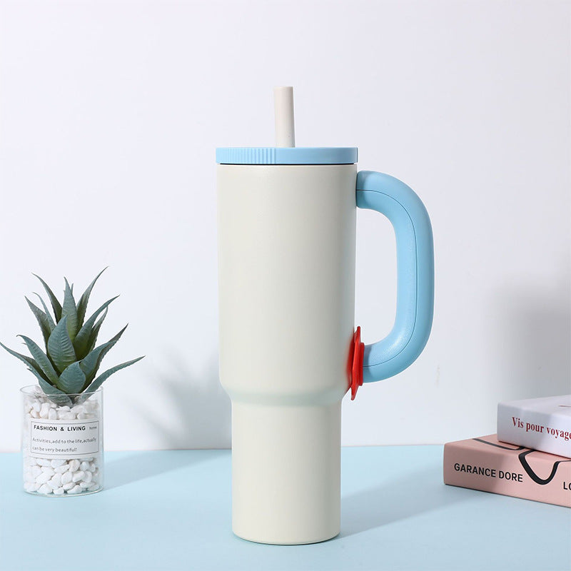 34oz Insulated Travel Tumbler with Straw - Designer Picks