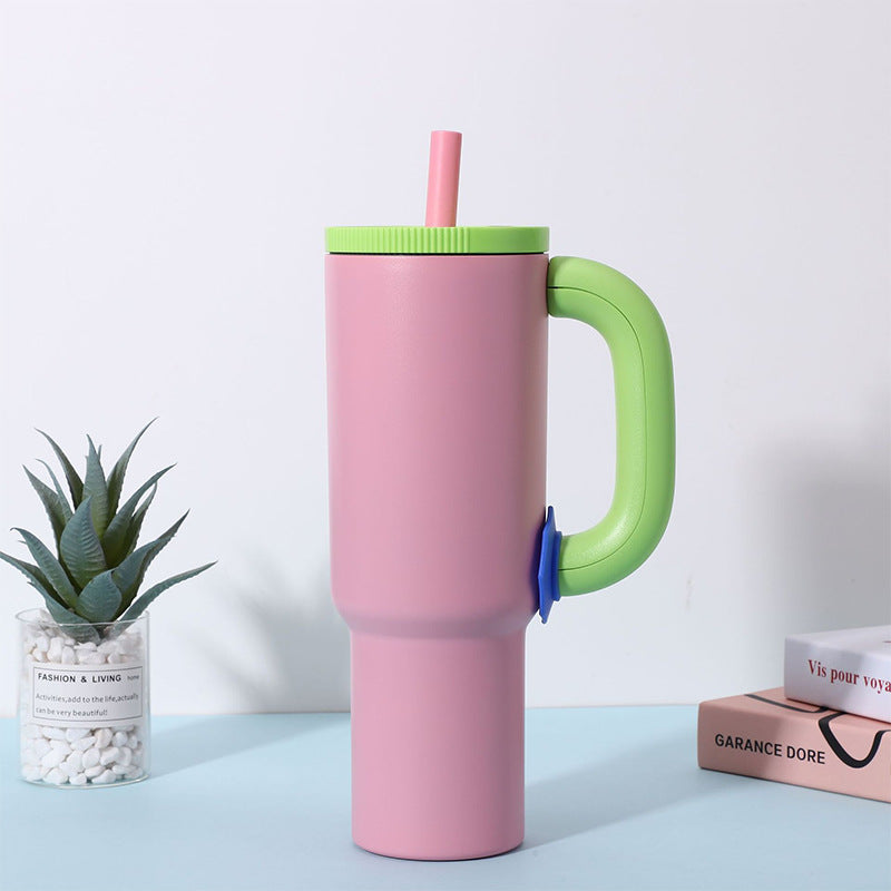 34oz Insulated Travel Tumbler with Straw - Designer Picks