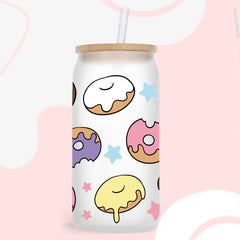 UV DTF Cup Wraps – 7 Sheets for 16oz Glass Cups, Decals & Craft Supplies (Coffee)
