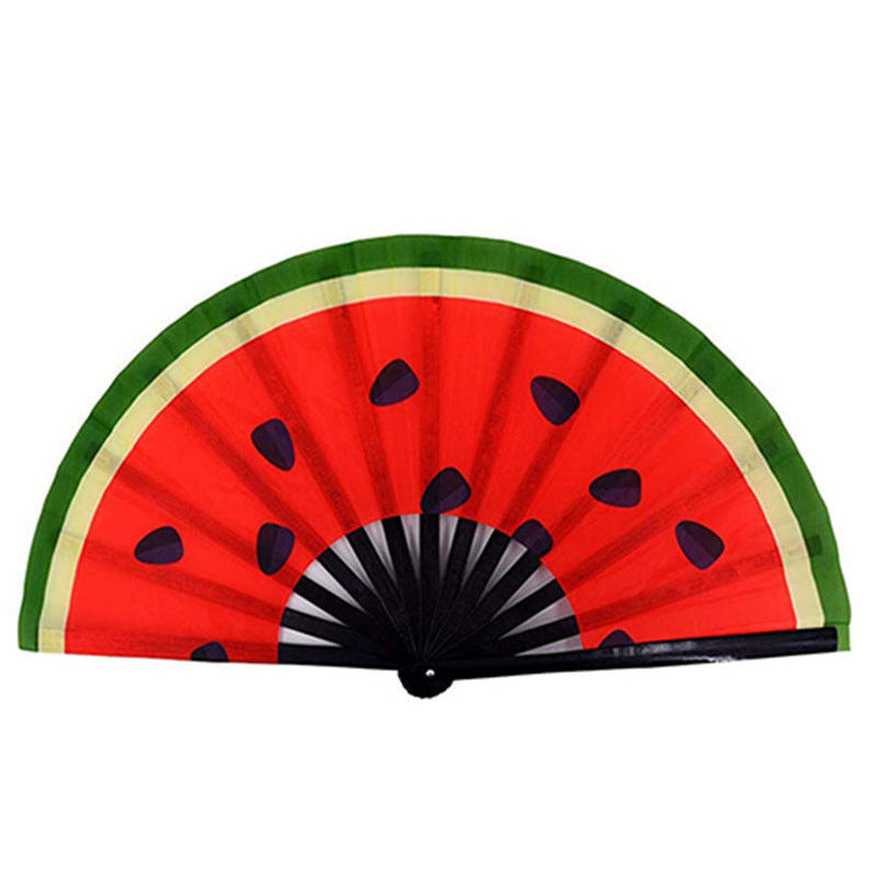 UV Glow Rave Fan Foldable for Women/Men/Drag Queen