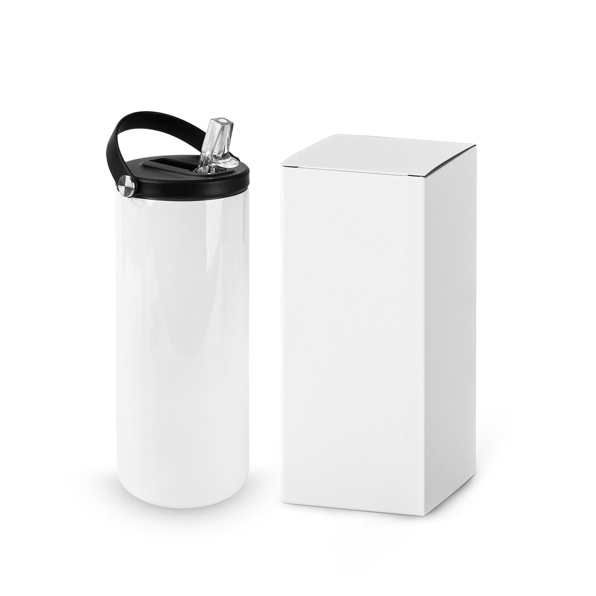 20oz Sublimation Tumblers Water Bottles with Wide Mouth Handle Cap And Straw