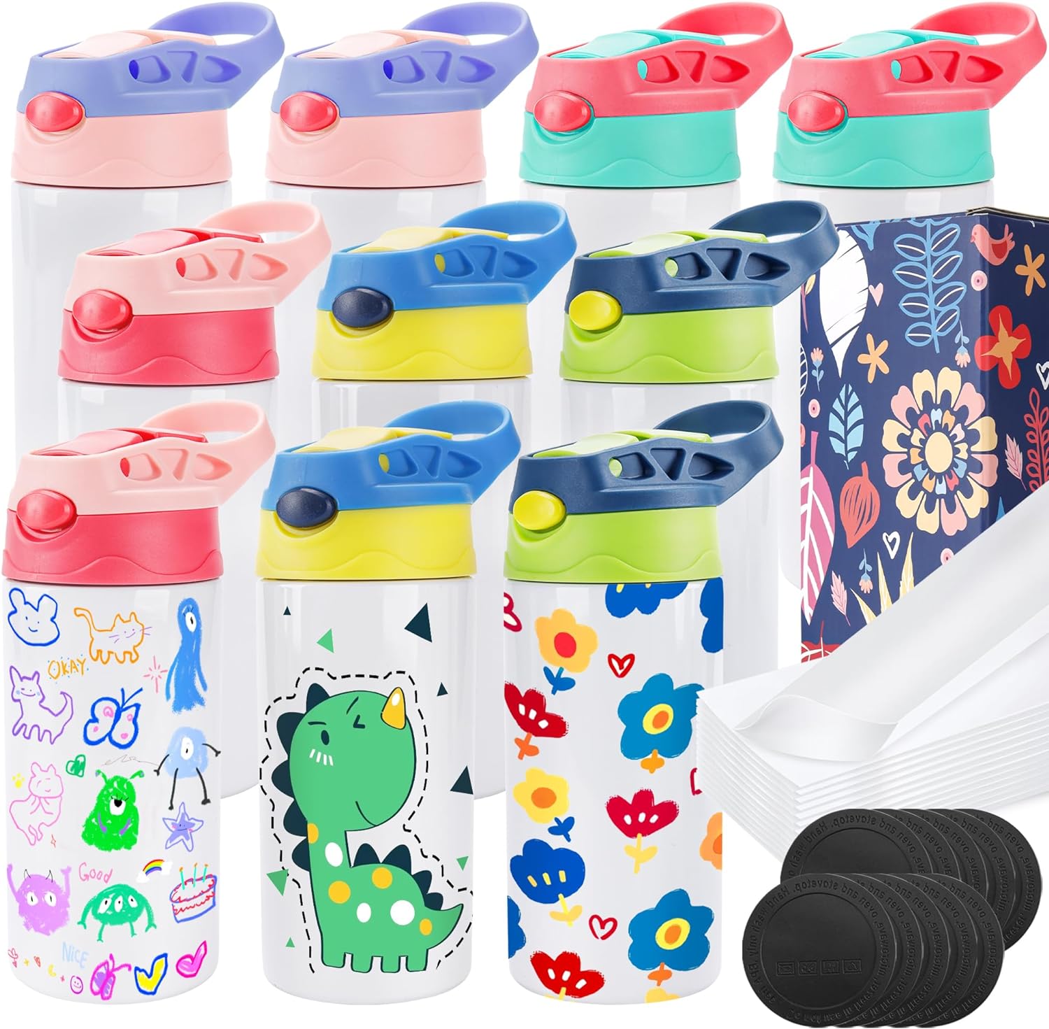 Kids Sublimation Tumblers Water Bottles Blanks