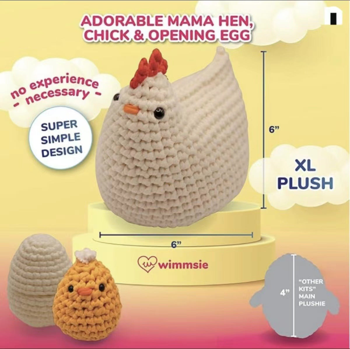 Crochet Kit for Beginners – DIY Animal & Plant Crochet Set, Starter Knitting Kit for Adults and Kids