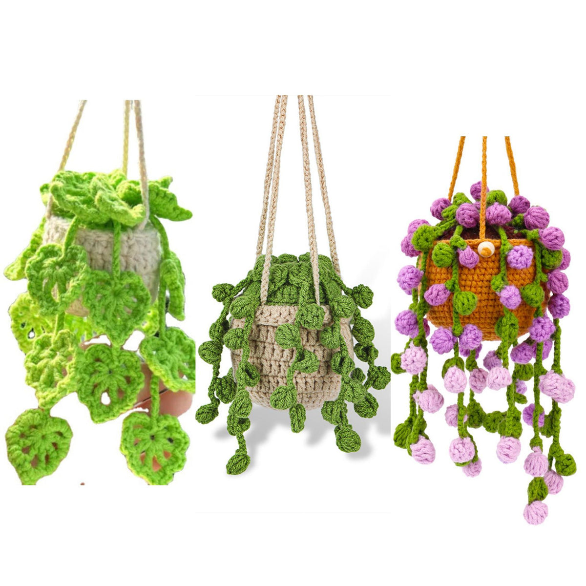 Kit de crochet pour débutants – Ensemble de crochet DIY Animaux et Plantes, Kit de tricot de démarrage pour adultes et enfants