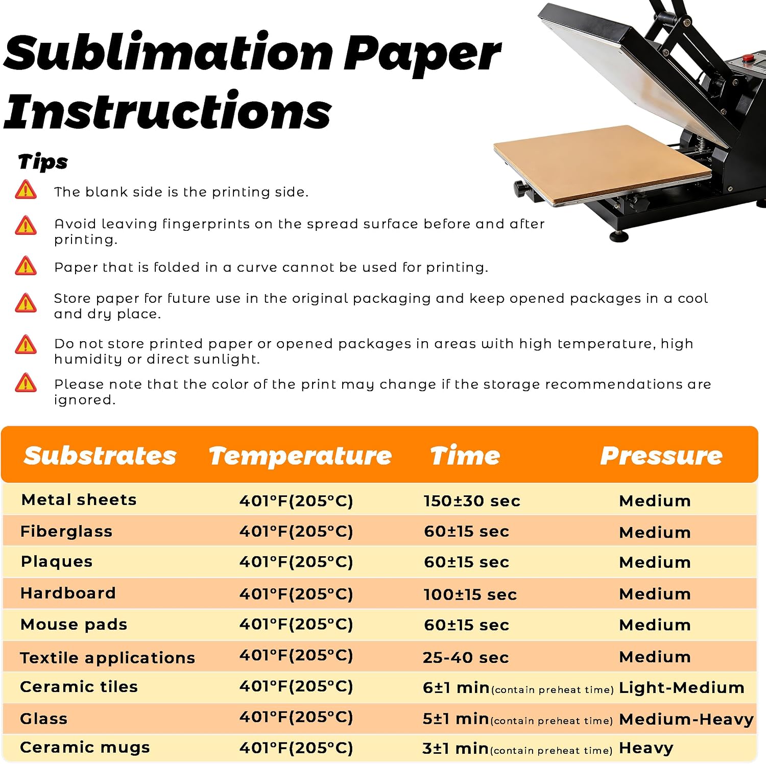 120g Sublimation Paper 8.5×11 Inch - 110 Sheets