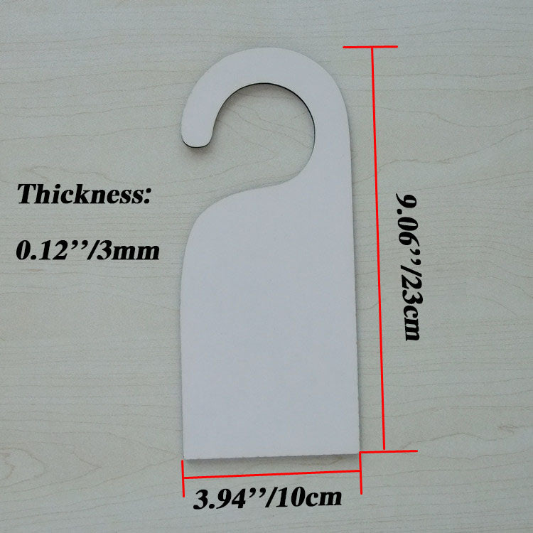 5 Pack Sublimation Blanks Door Sign Wooden Hanger