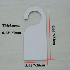 5 Pack Sublimation Blanks Door Sign Wooden Hanger