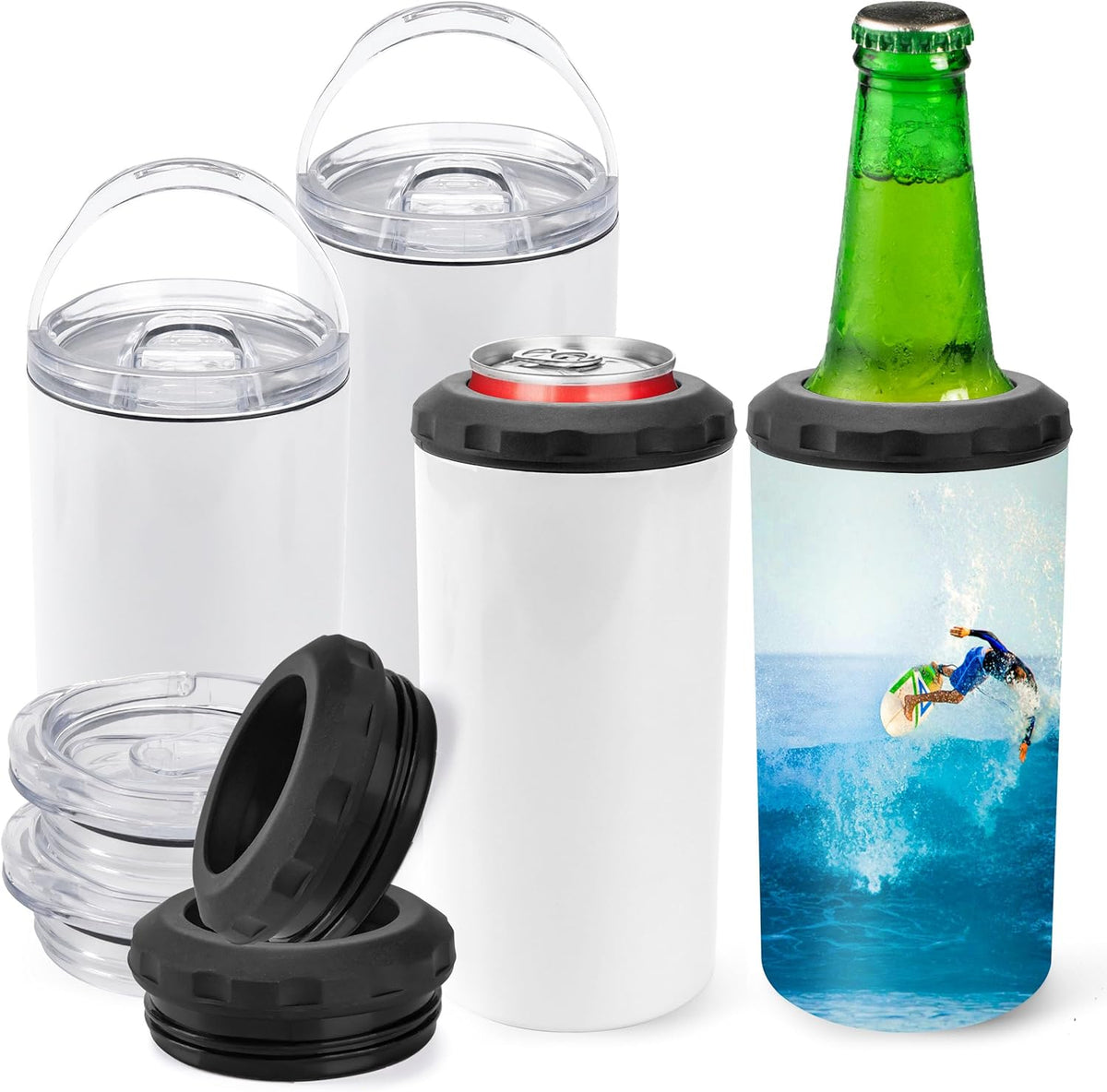 Sublimation Cold Drink Skinny Beer Can Coolers