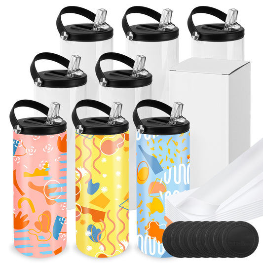 Aazon.co: Joyclub 4 Pack Subliation Tublers Water Bottles Blank