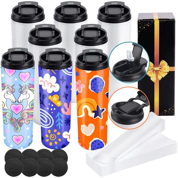 20 OZ Sublimation Water Bottles Blank Tumblers Dual Opening