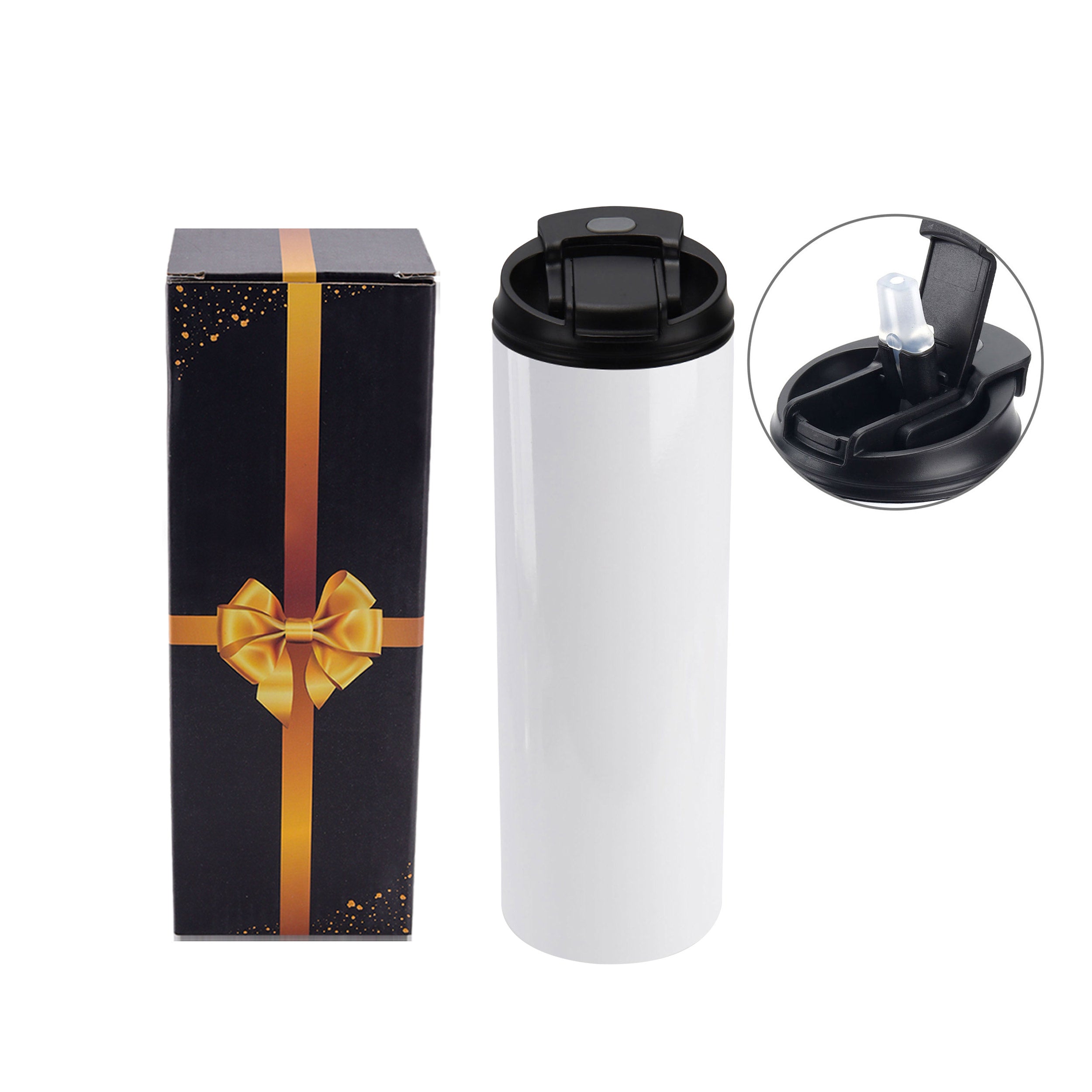 20 OZ Sublimation Water Bottles Blank Tumblers Dual Opening / Case of 48