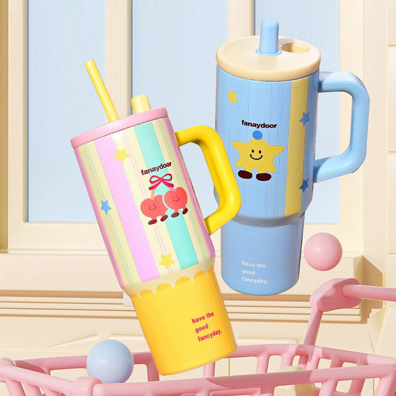 24 oz Tumbler with Lid and Straw - Designer Picks
