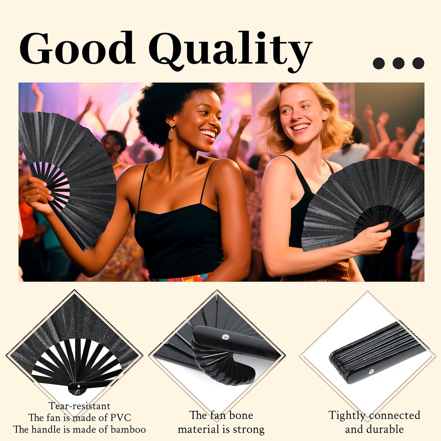 Joyclub Clack Fans - Gitter Black