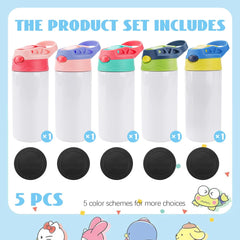 Kids Sublimation Tumblers Water Bottles Blanks