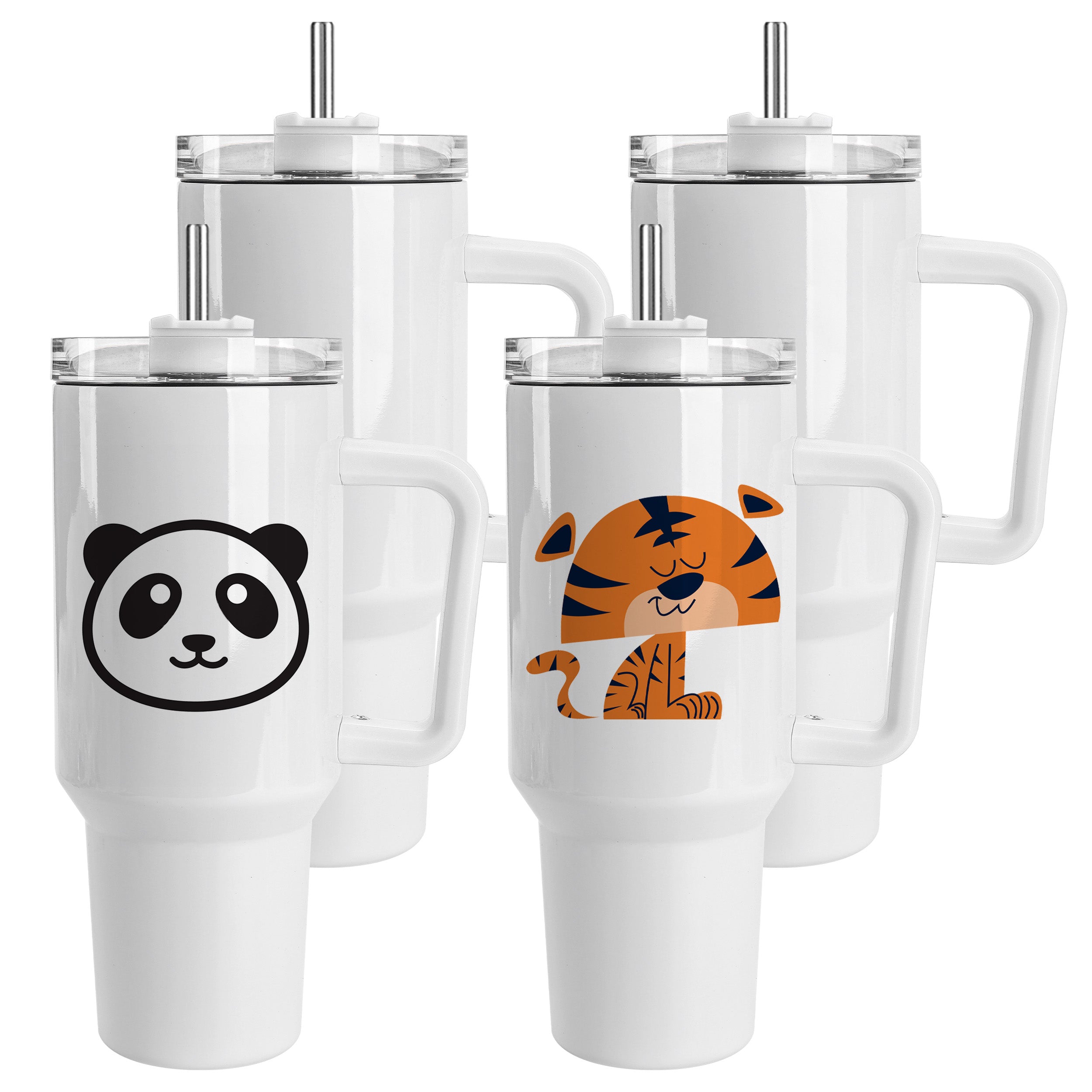 40 OZ Sublimation Tumblers with Handle