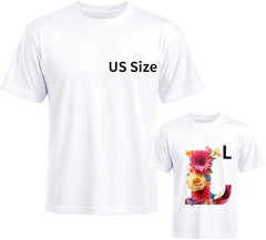 1 PCS Unisex Sublimation Blanks Bulk Polyester T Shirts - Size L