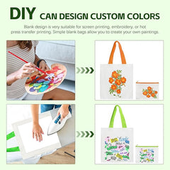 30 Pack Sublimation Tote Bags Bulk Customized Colors